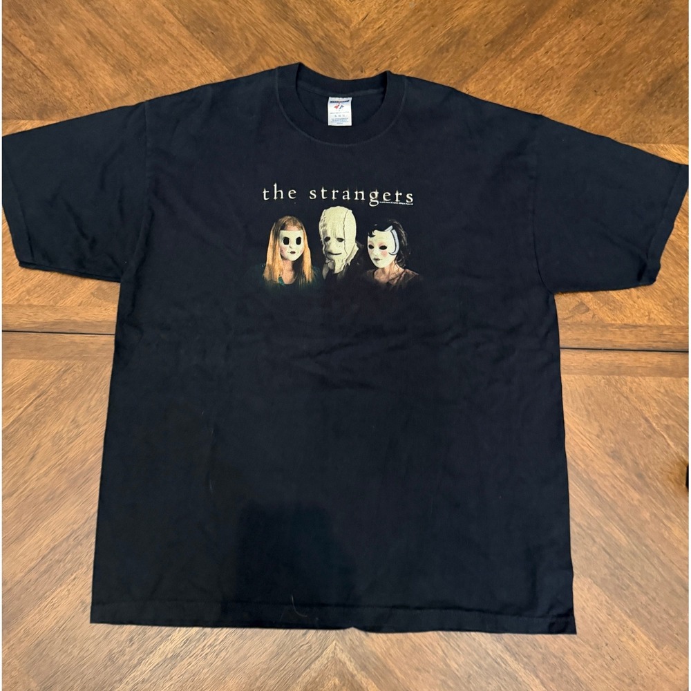 The Strangers Movie Promo T-Shirt Jerzees Cotton Black XL Horror Film